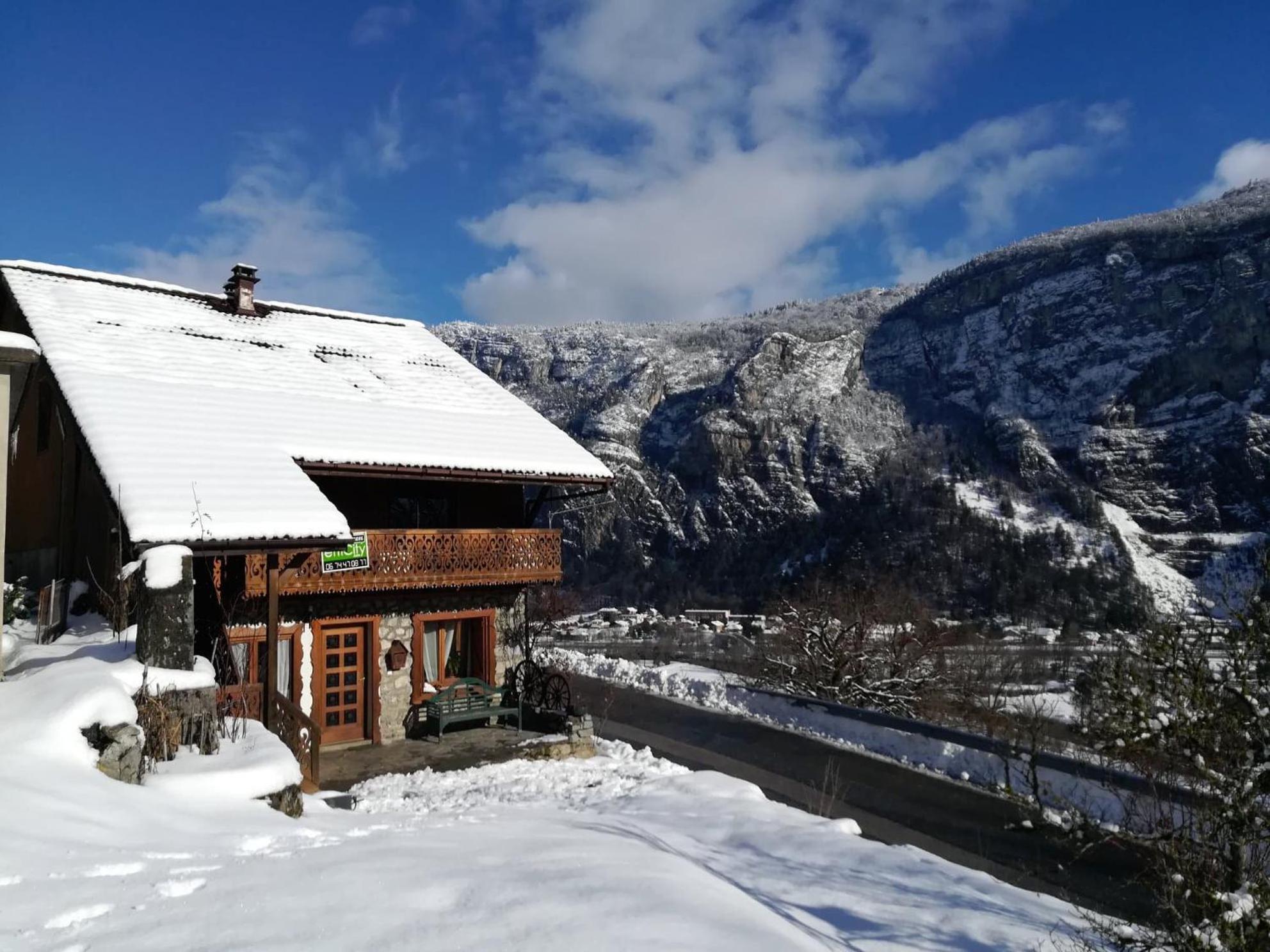Appartement Cozy 100M2 Dans Chalet Savoyard Magland Kültér fotó