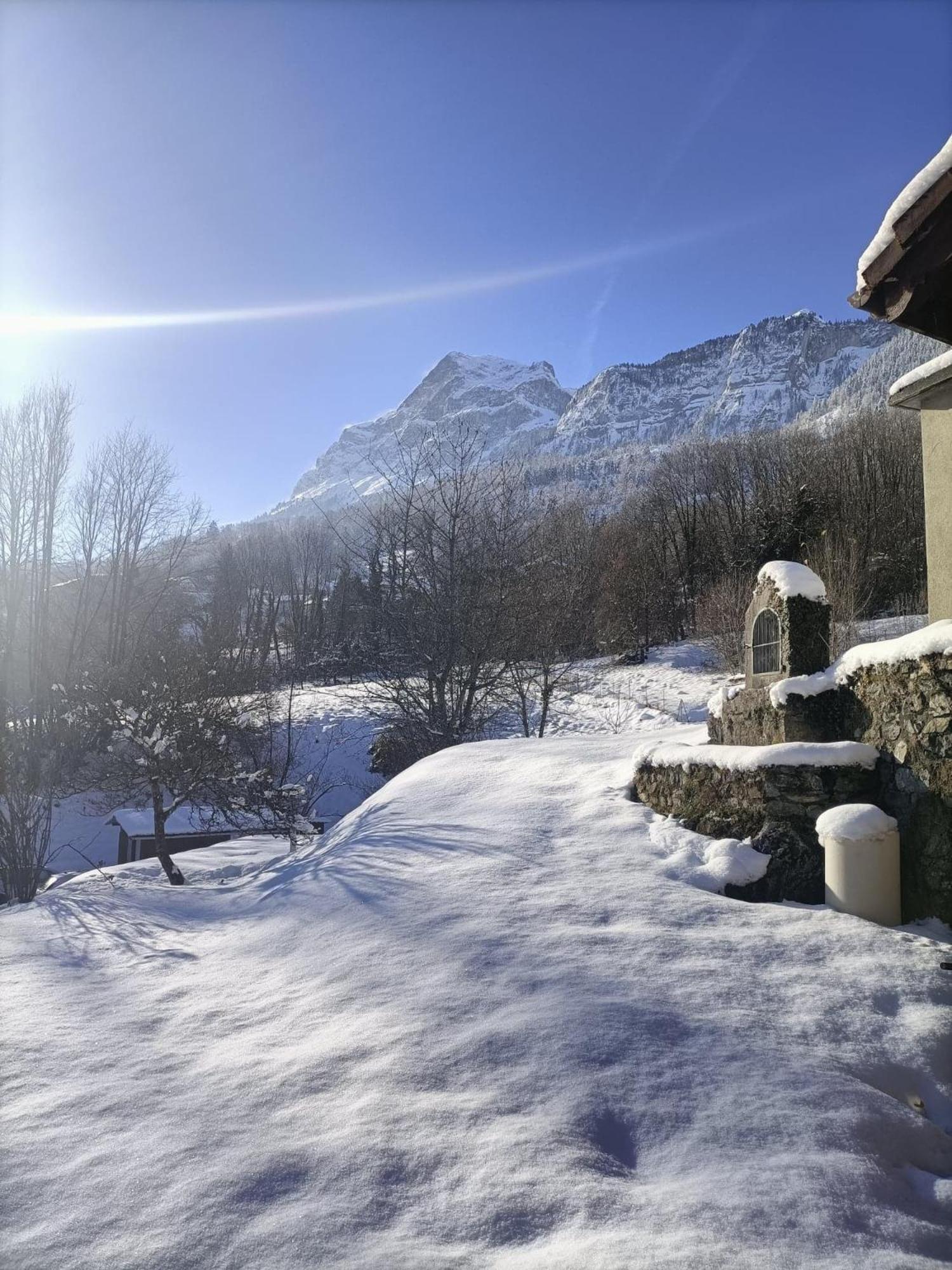 Appartement Cozy 100M2 Dans Chalet Savoyard Magland Kültér fotó